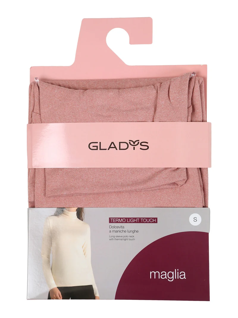 Maglia dolcevita donna termo light - rosa