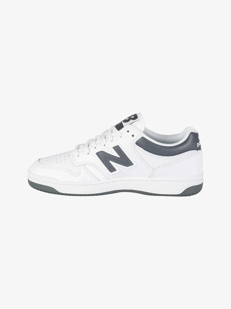 480 Sneakers stringate in pelle da uomo - bianco