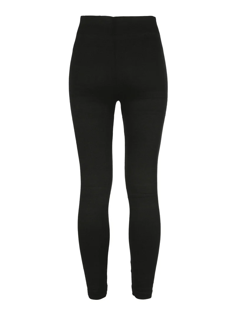 Pantacollant felpato donna - nero