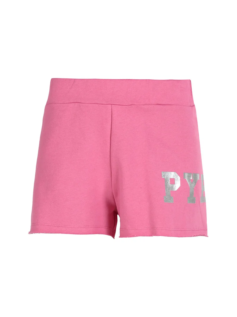 Shorts sportivi da donna in felpa - fucsia
