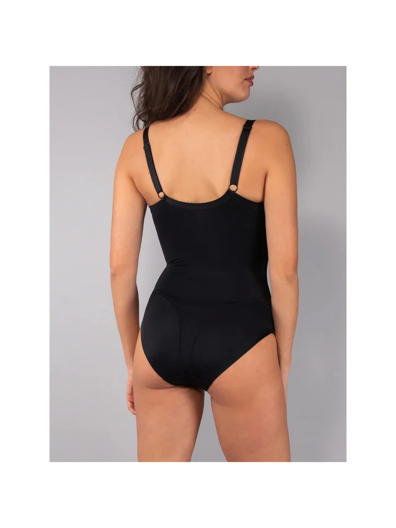 DR42 Body francese da donna con ferretto coppa D - nero