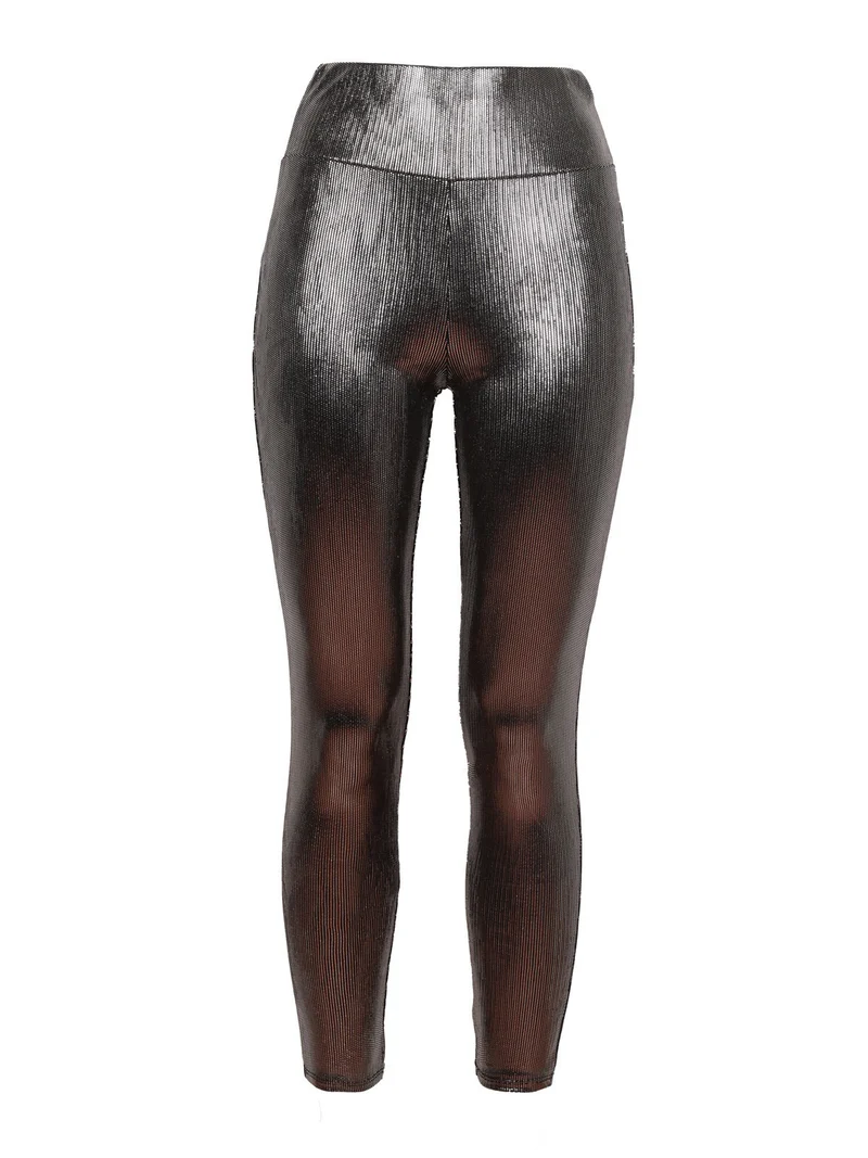 Leggings donna con lurex - champagne