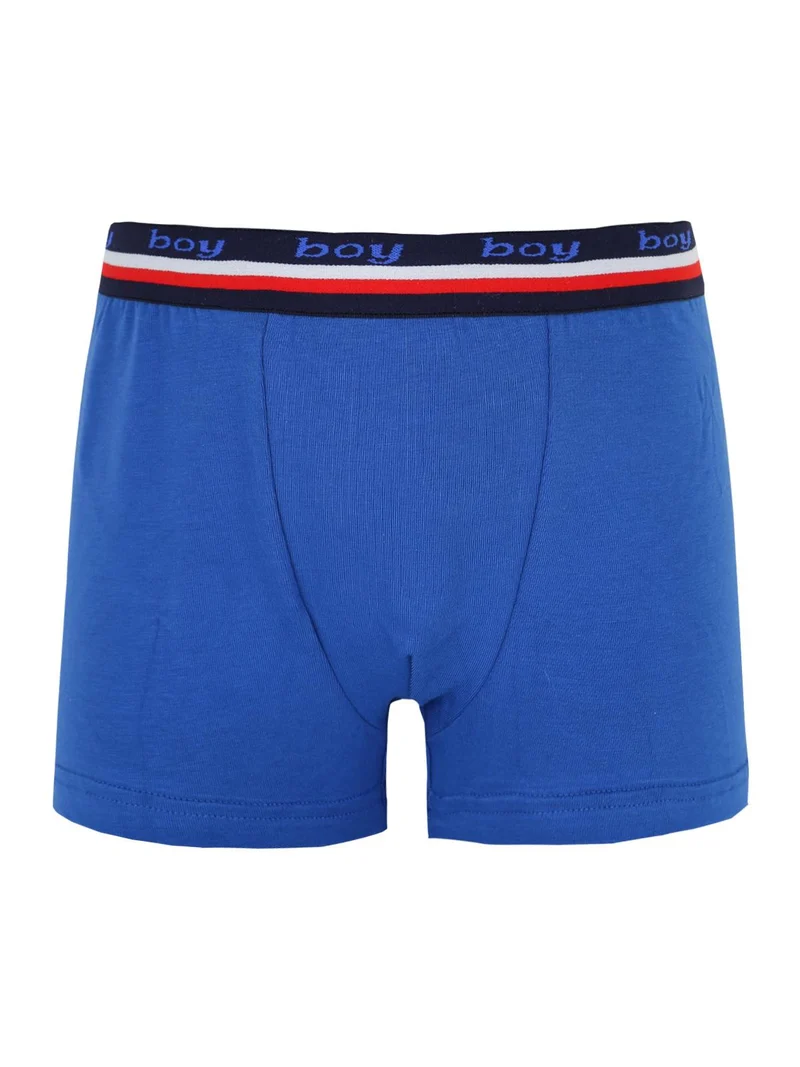 Boxer bimbo in cotone bielastico - blu