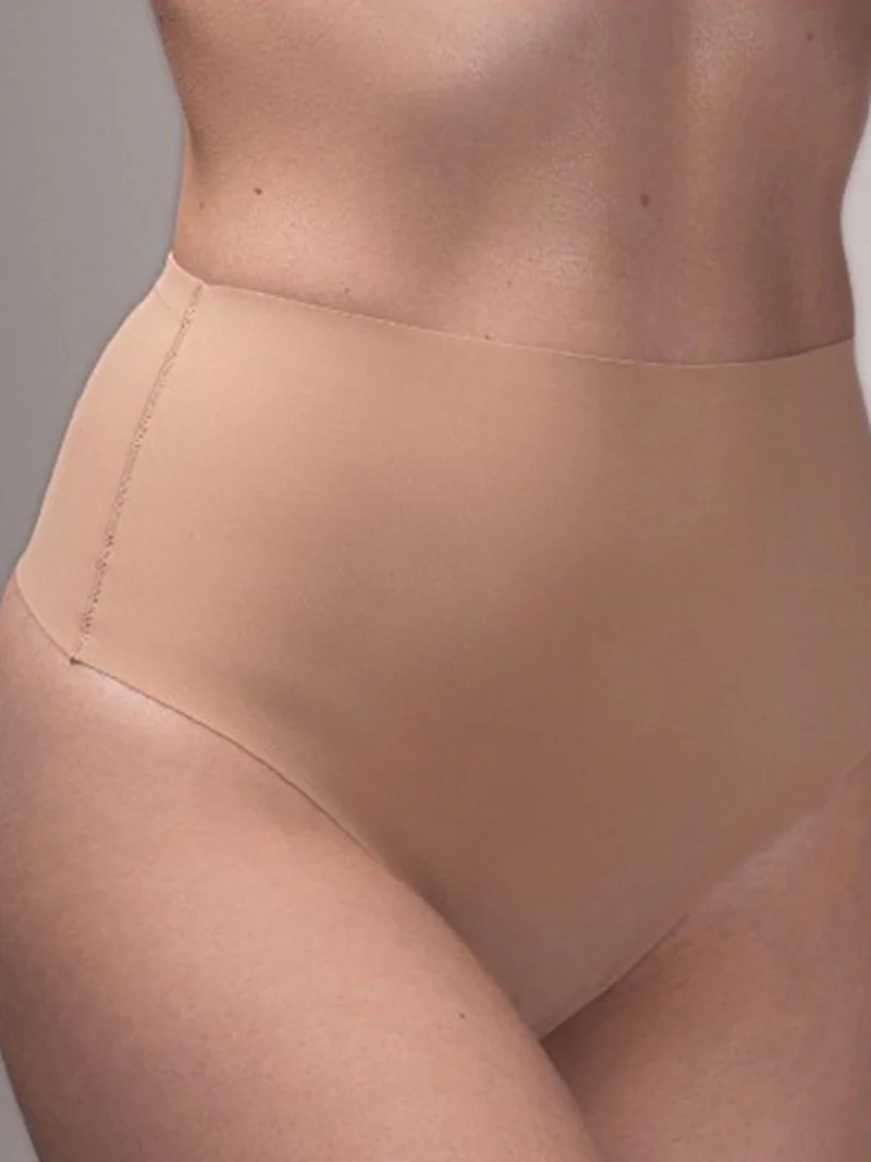 575 Perizoma a vita alta in tessuto traspirante - nudo