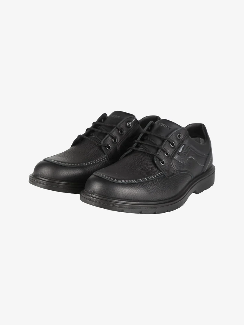 Scarpe stringate in pelle da uomo - nero