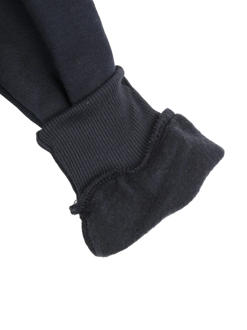 Felpa da bambini con cappuccio e zip - blu scuro