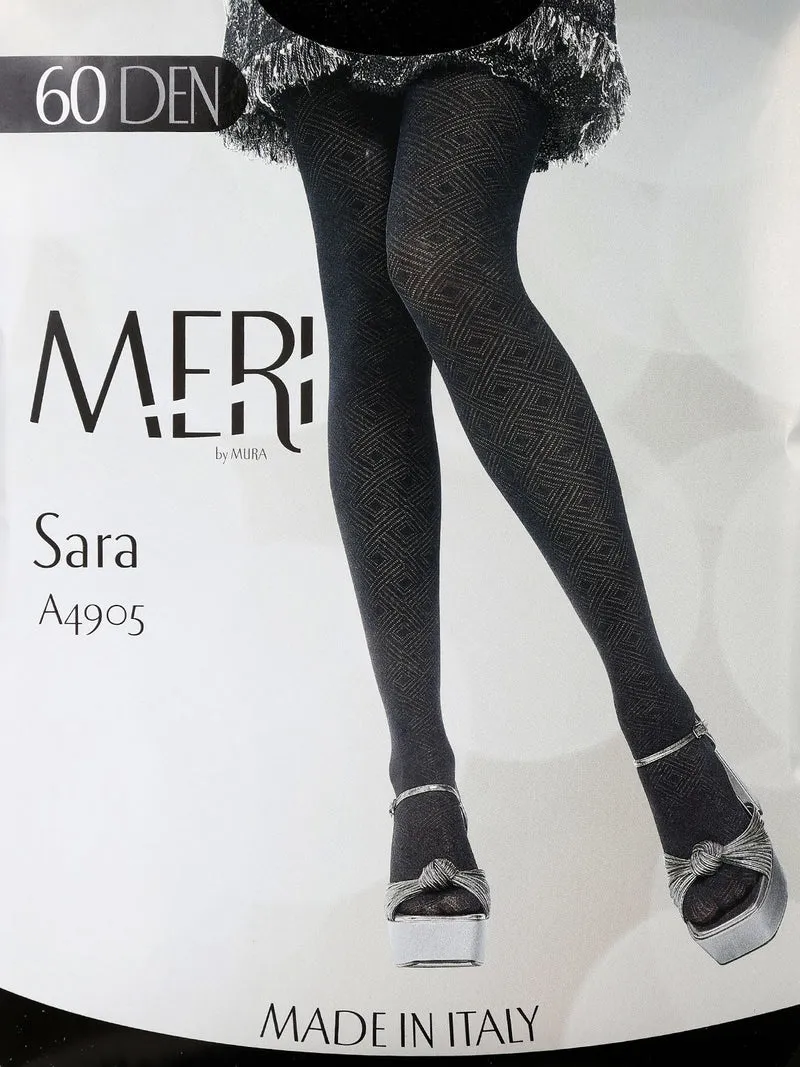 Collant donna a rombi 60 denari - nero