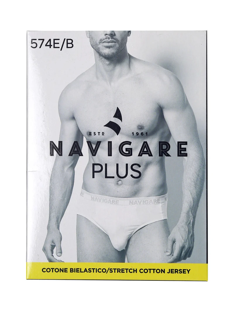 Slip da uomo taglie grandi in cotone bielastico - blu scuro