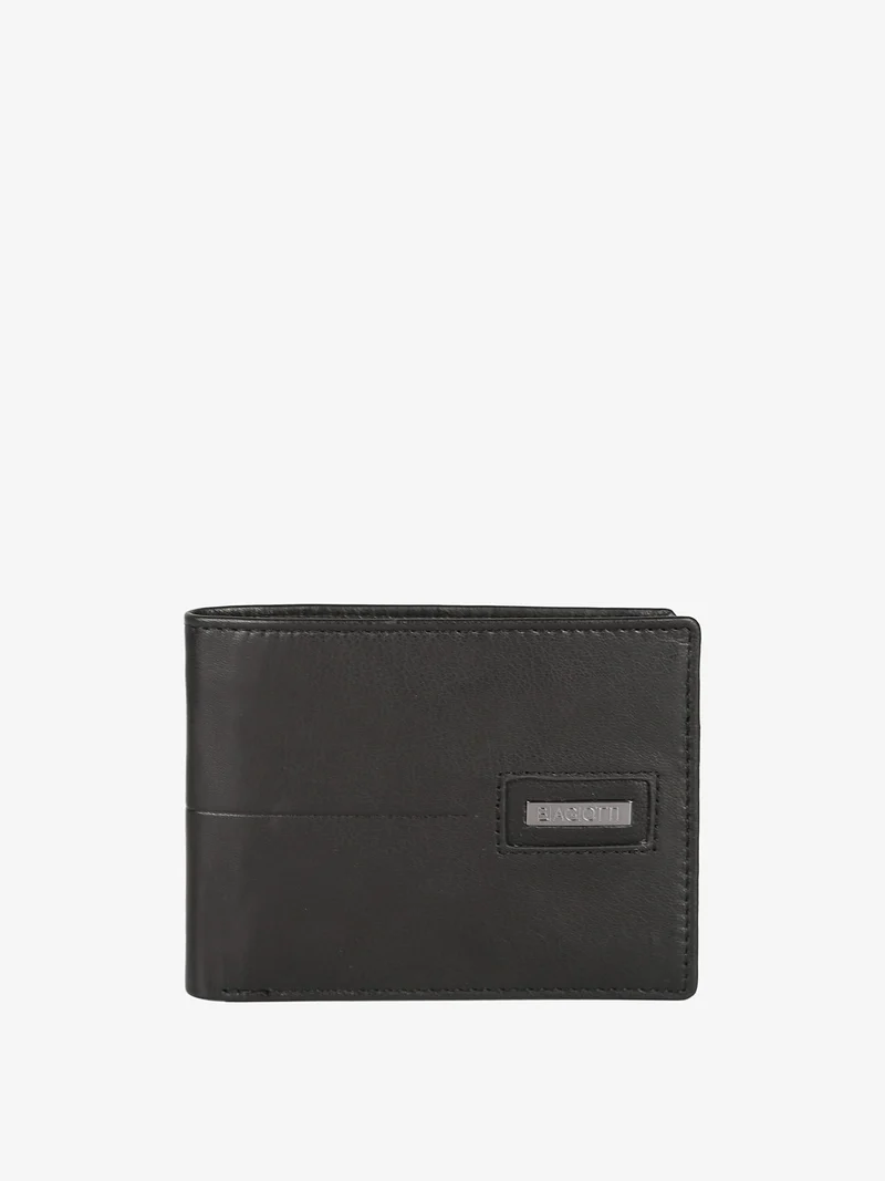 Portafoglio in pelle da uomo - nero