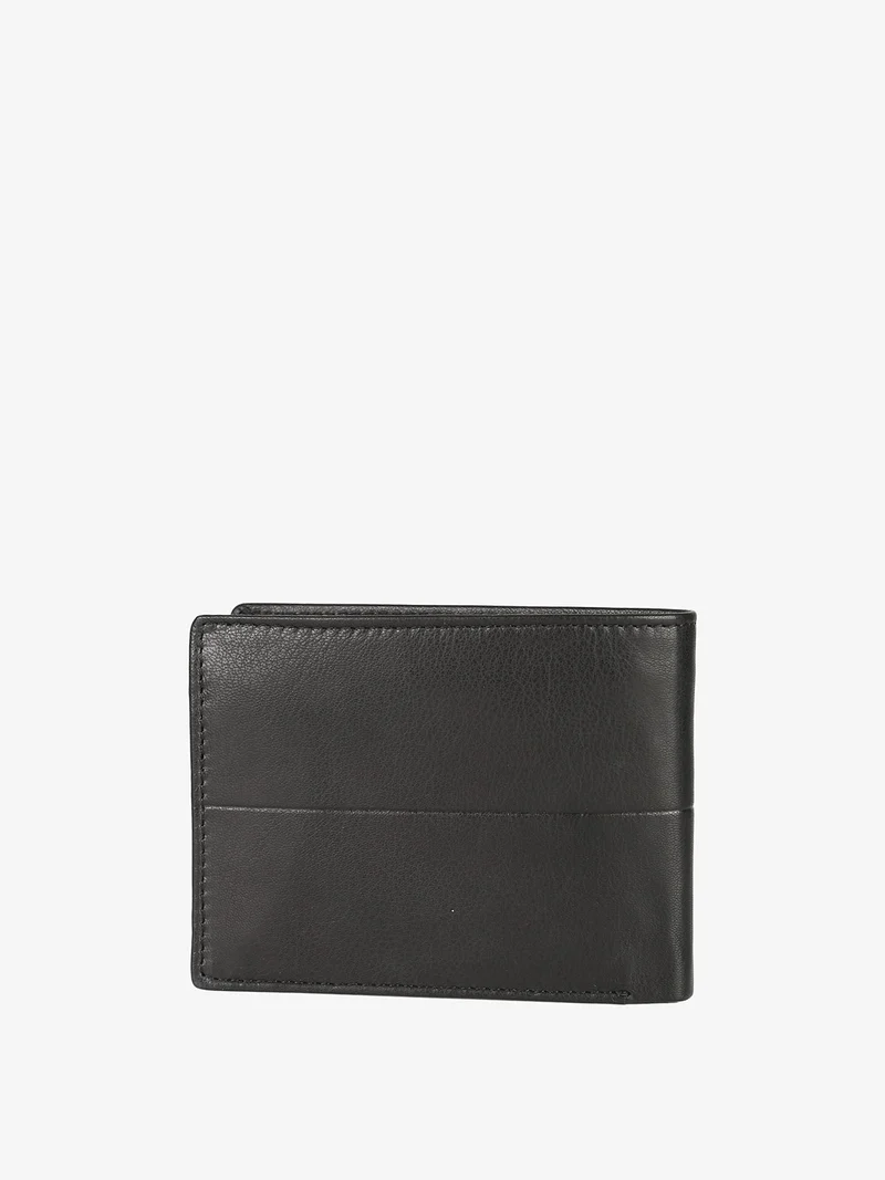 Portafoglio in pelle da uomo - nero