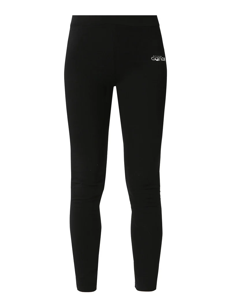 Leggings donna in cotone - nero