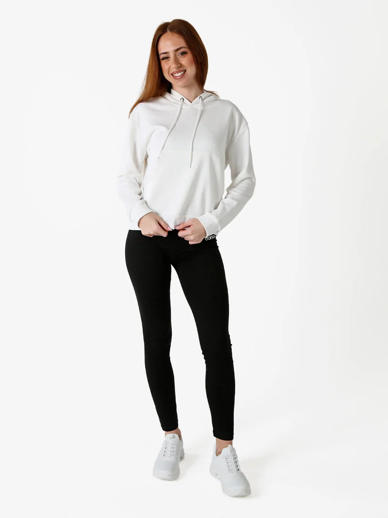 Leggings donna in cotone - nero