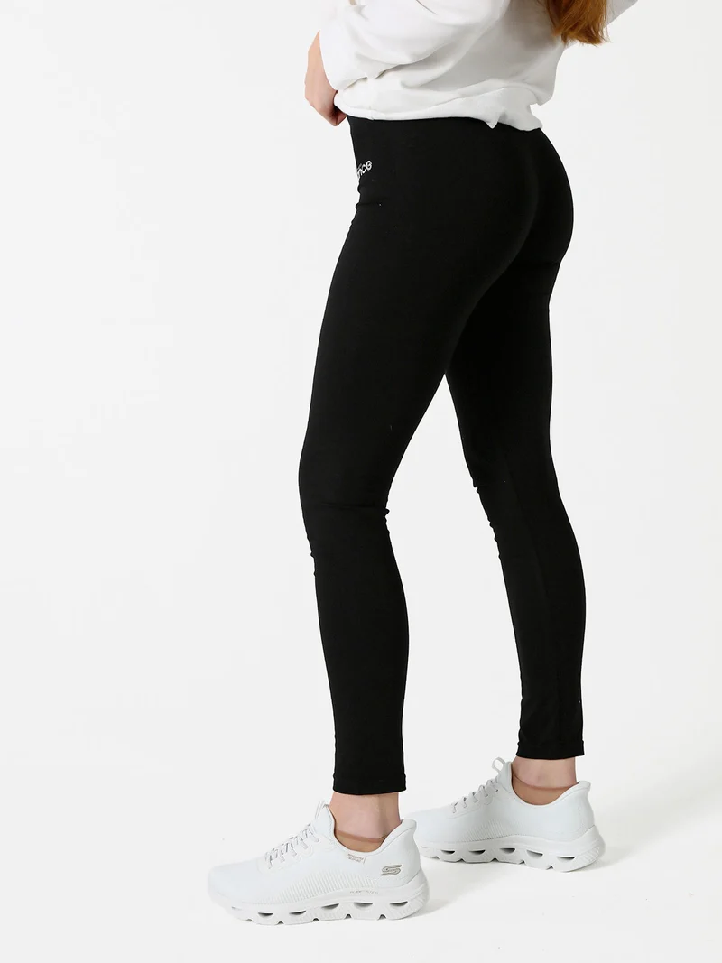 Leggings donna in cotone - nero