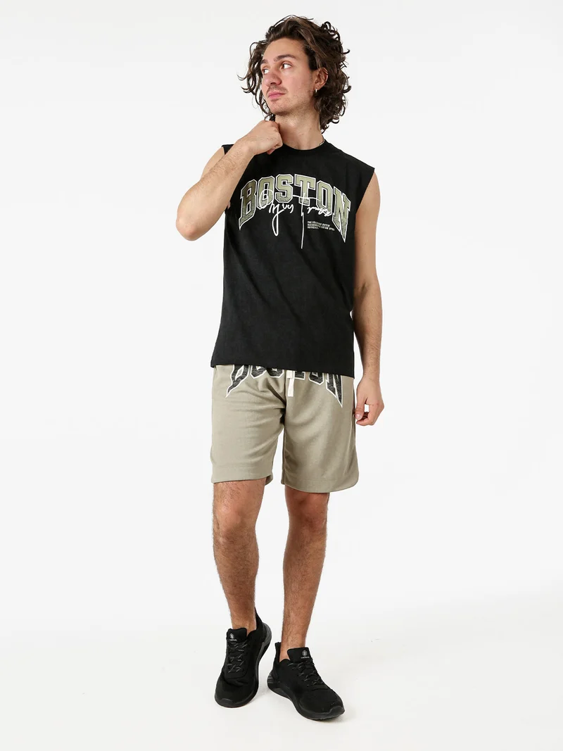 Bermuda da uomo con coulisse - militare