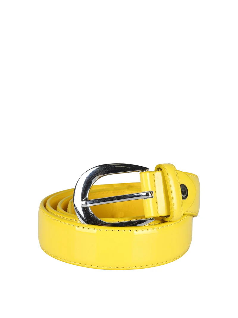 Cintura donna in vernice - giallo