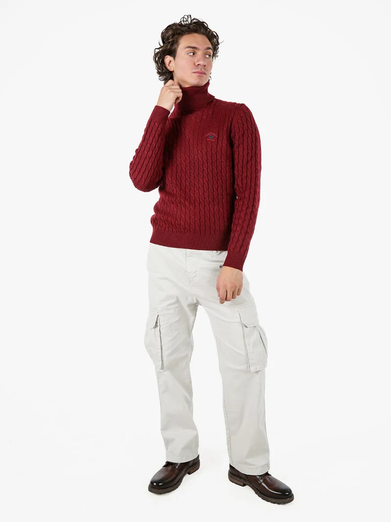 Pantaloni cargo baggy da uomo - beige
