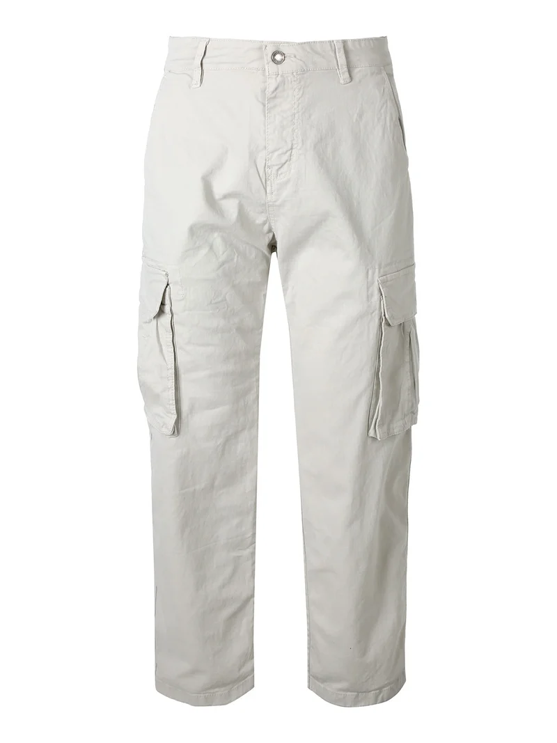 Pantaloni cargo baggy da uomo - beige