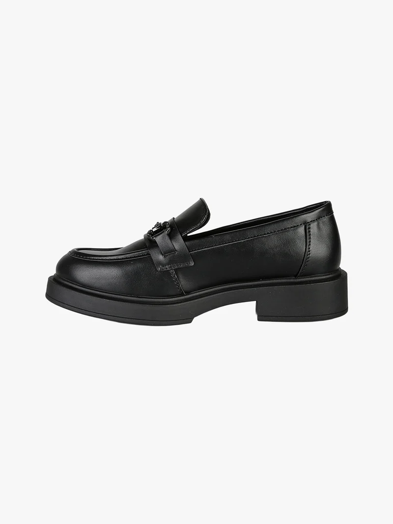 Mocassini donna in ecopelle - nero