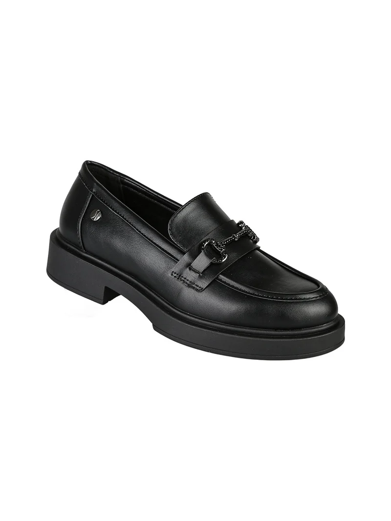 Mocassini donna in ecopelle - nero
