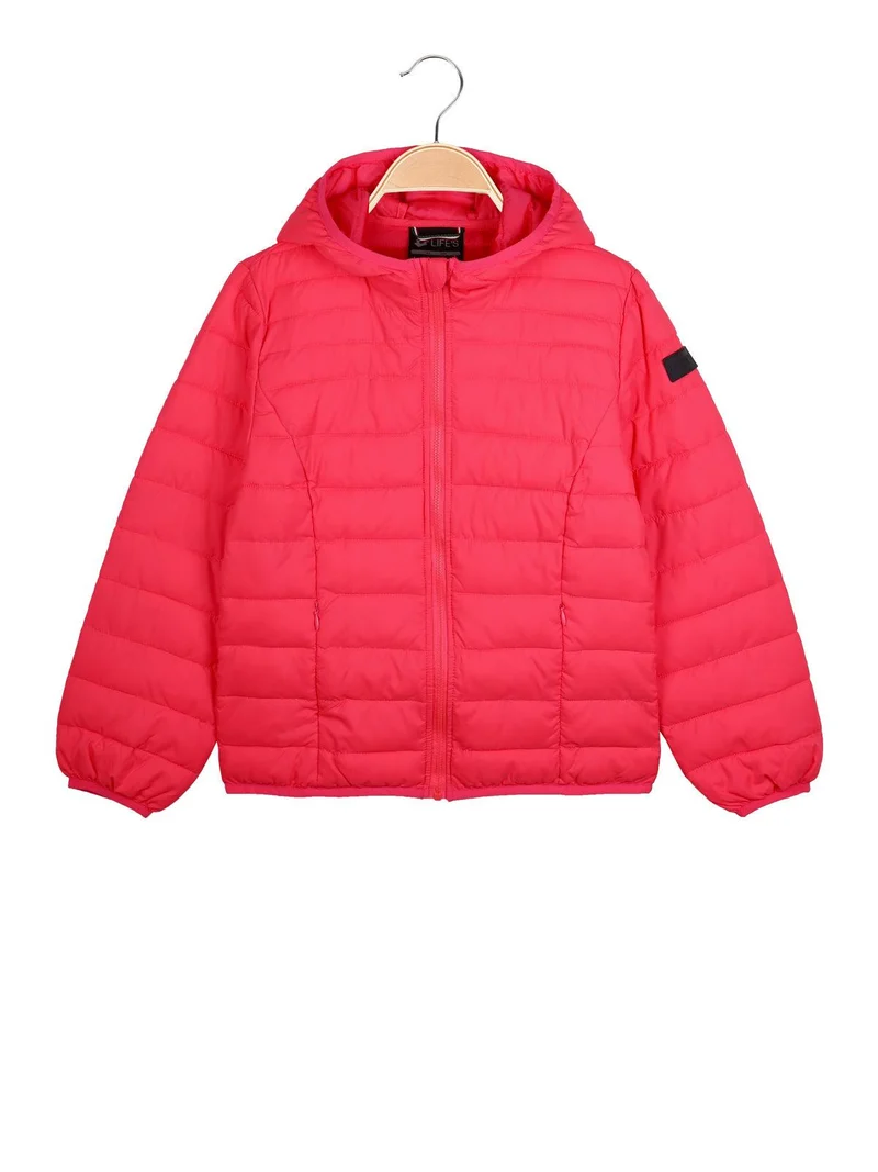 Dolly VII Bomber HD PAD G giubbino con cappuccio rosa fluo - rosso