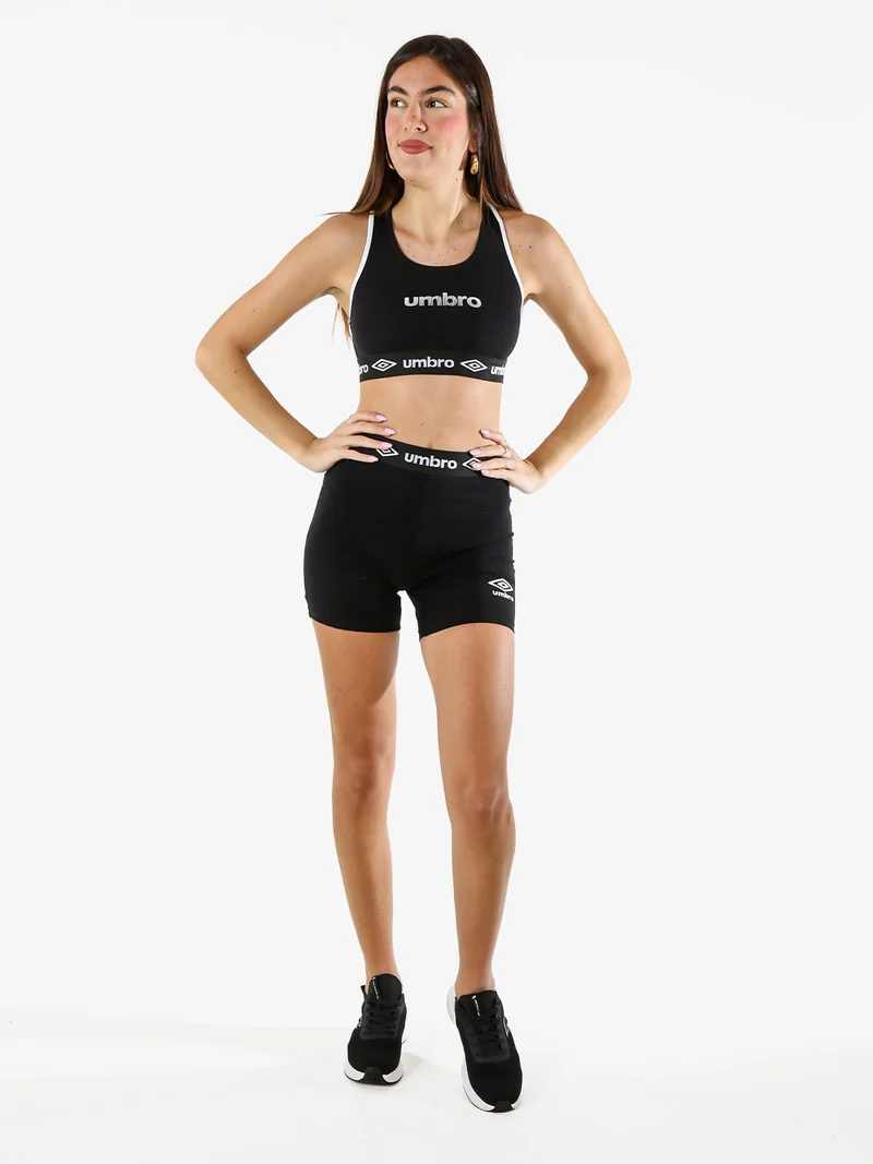 Shorts sportivi da donna in cotone elastico - bianco