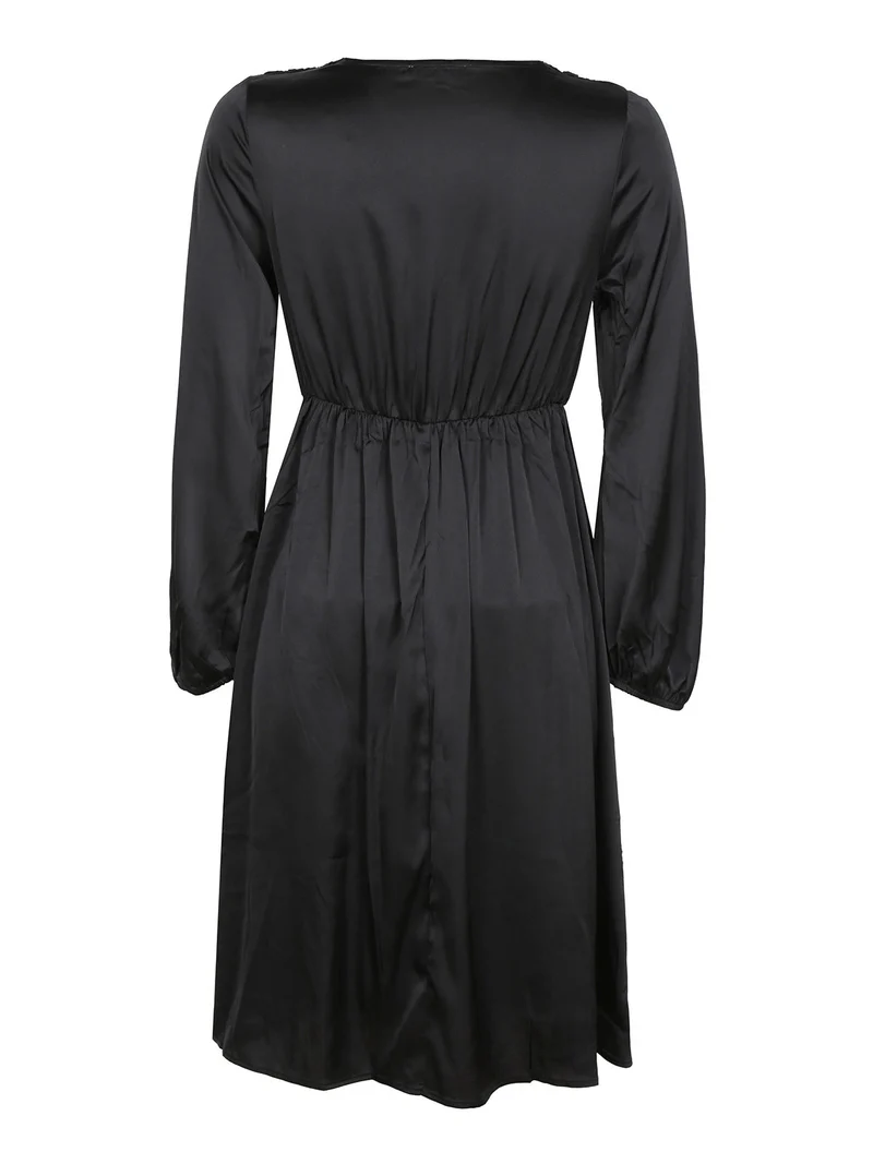 Abito effetto seta da donna - nero