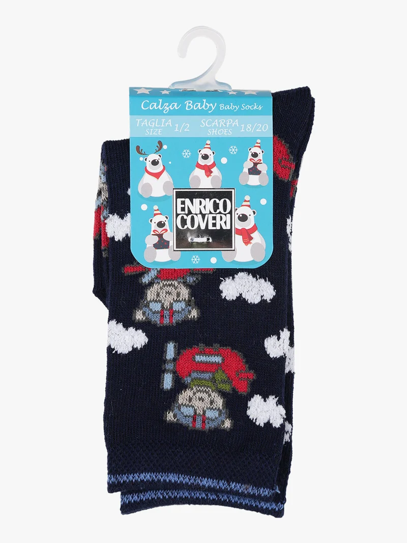 Calze lunghe da bambino invernali - blu
