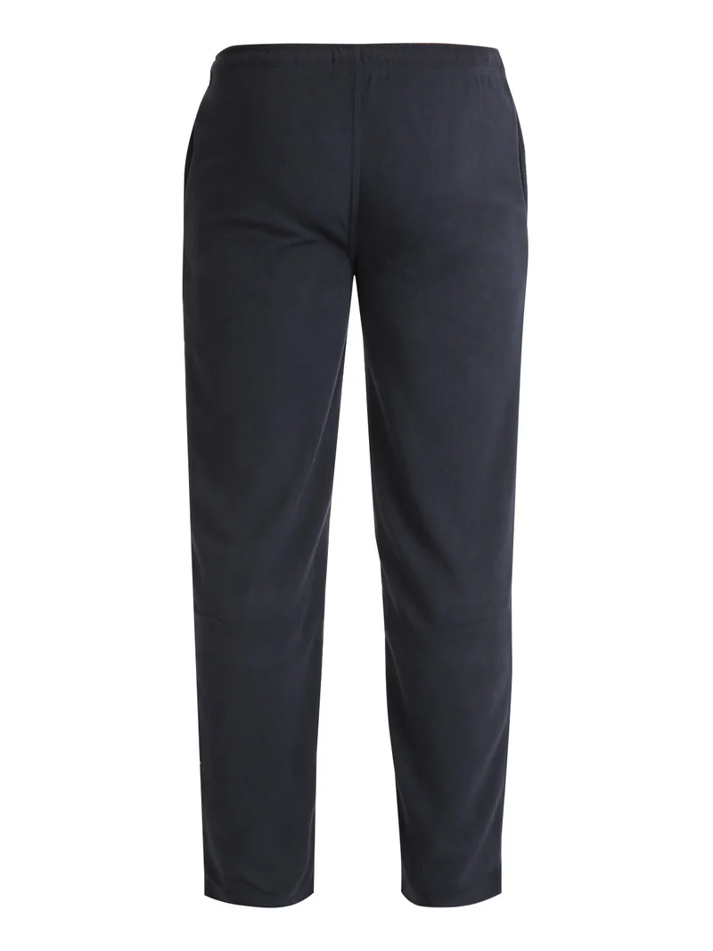 Pantaloni in pile da uomo - blu scuro