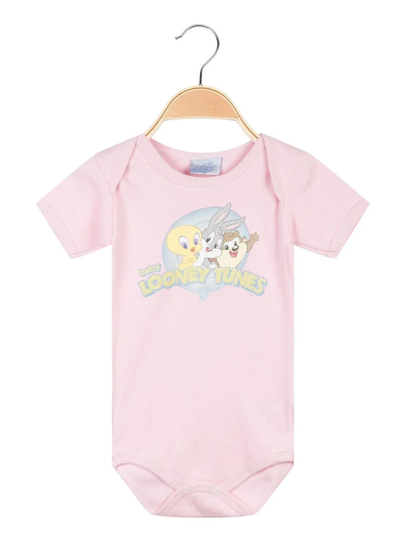 Body neonata a manica corta - rosa