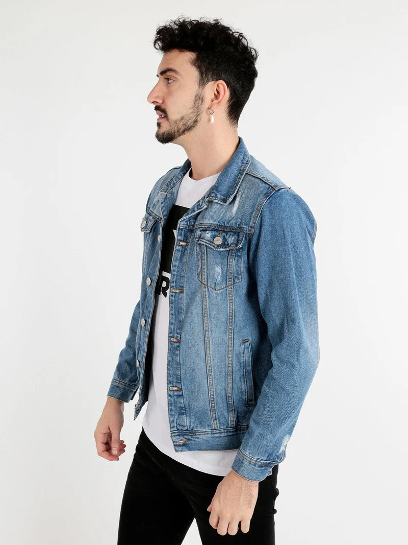 Giacca jeans da uomo con taschini - jeans