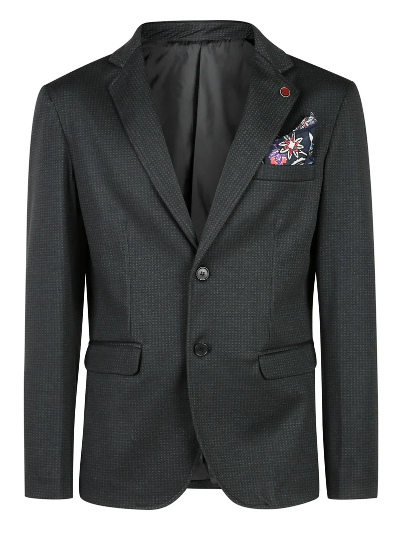 Giacca elegante microfantasia nero