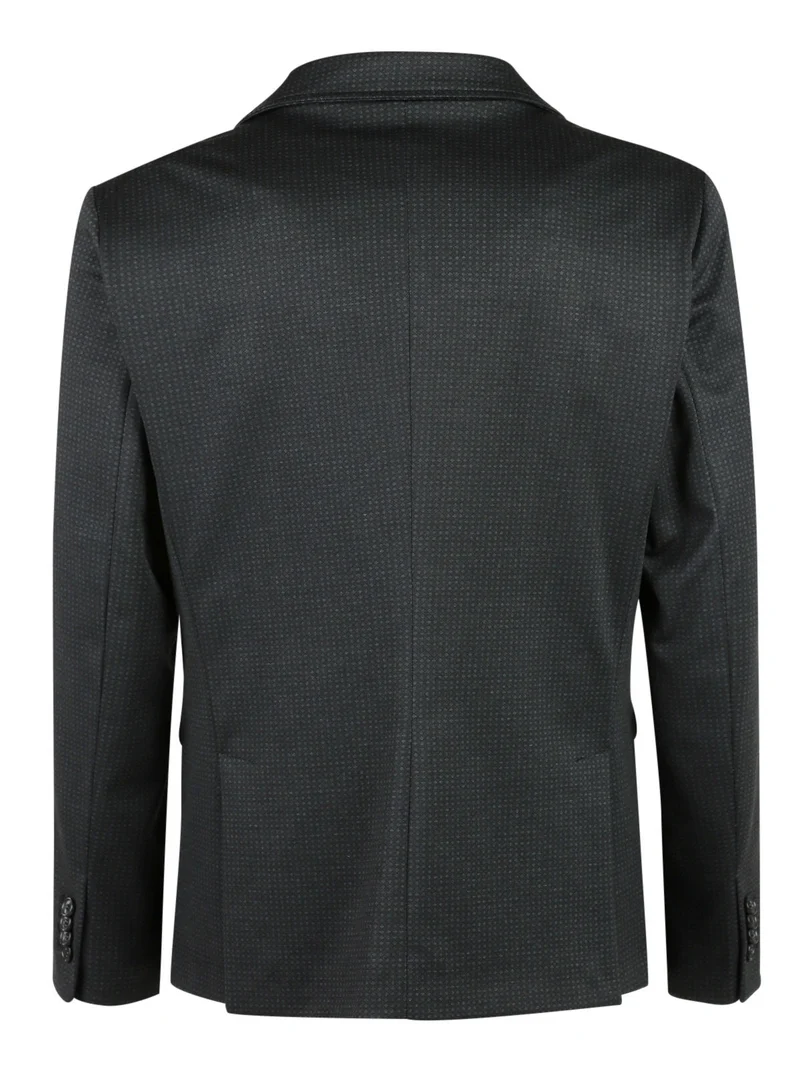 Giacca elegante microfantasia nero