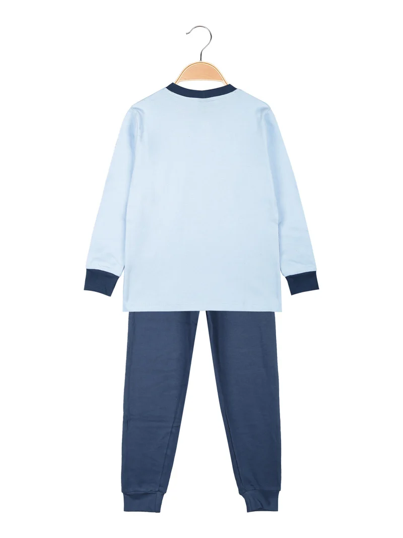 Pigiama lungo da bambino - blu