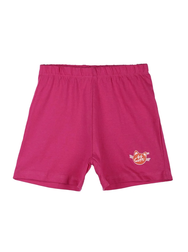Pigiama corto da neonata con stampa - fucsia