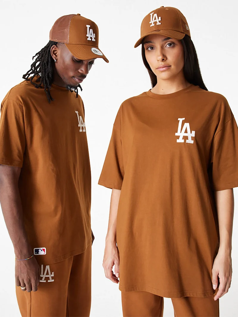 T-shirt unisex manica corta con logo - marrone