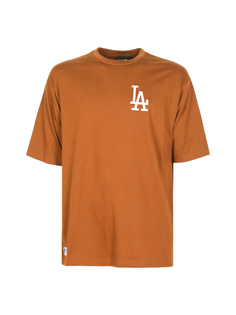 T-shirt unisex manica corta con logo - marrone