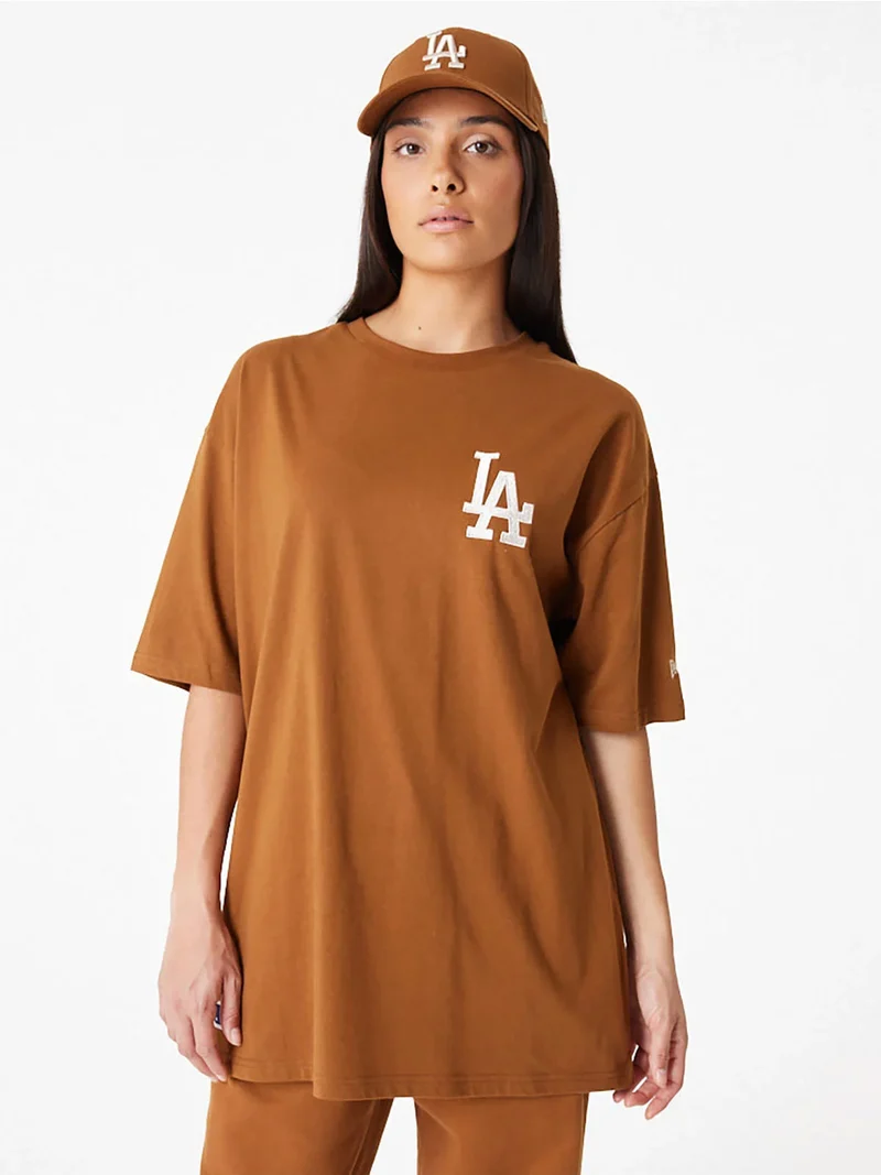 T-shirt unisex manica corta con logo - marrone