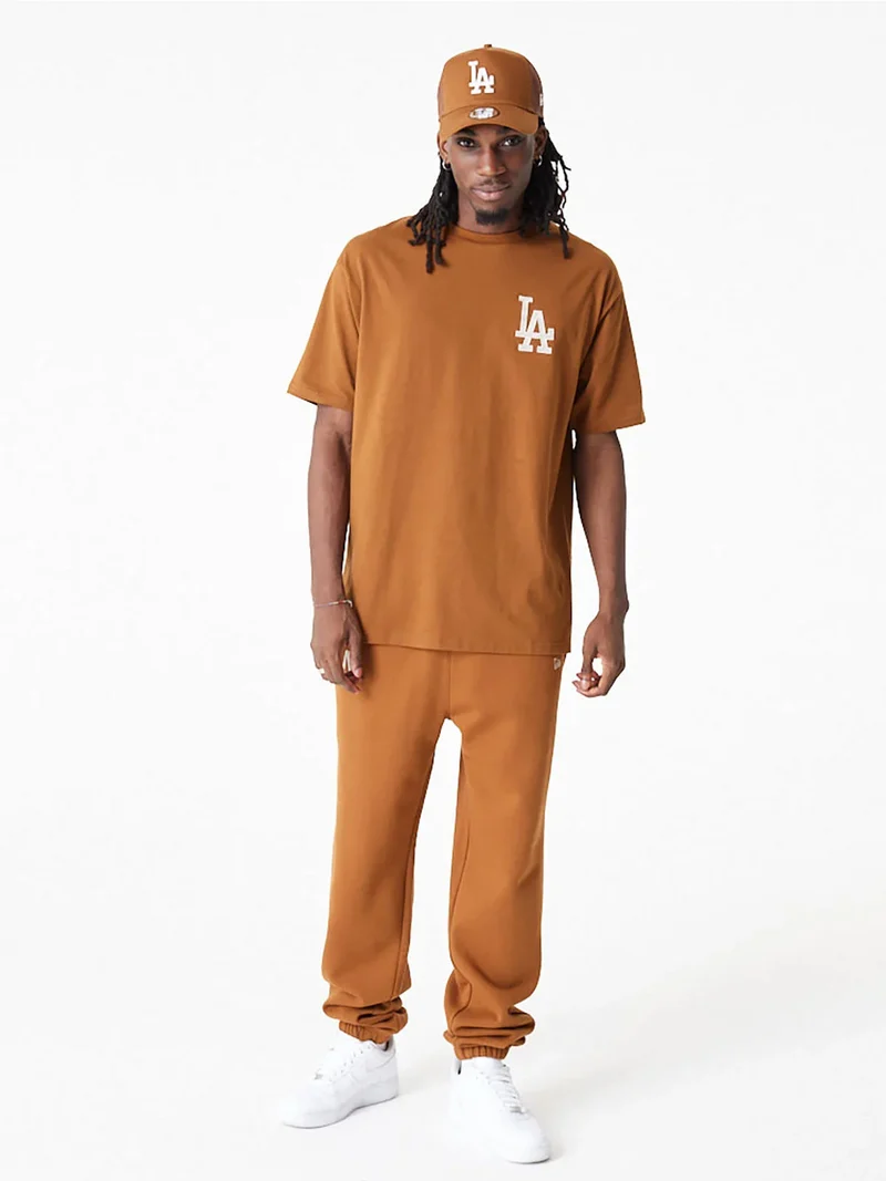 T-shirt unisex manica corta con logo - marrone
