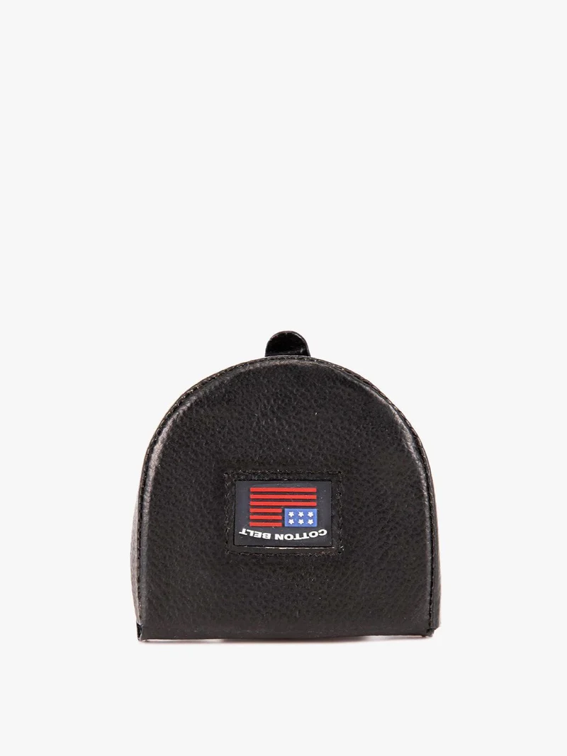 Porta monete in pelle - nero