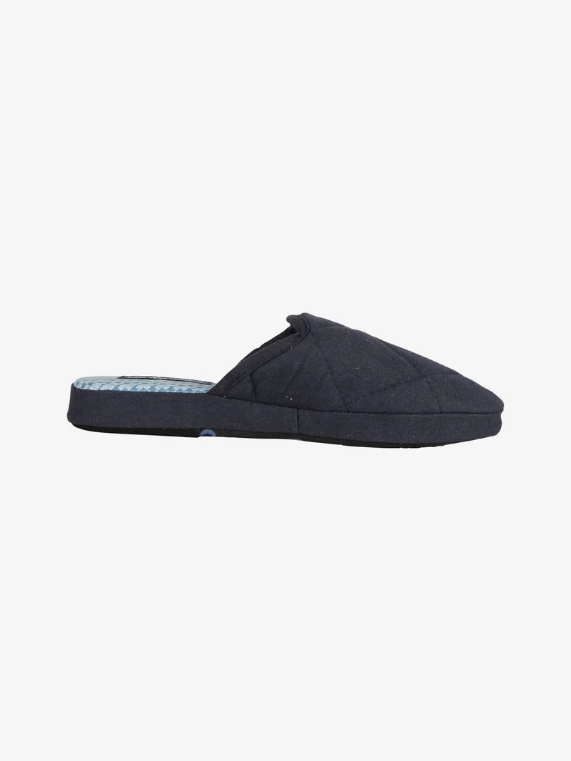Pantofole in tessuto da uomo - blu scuro