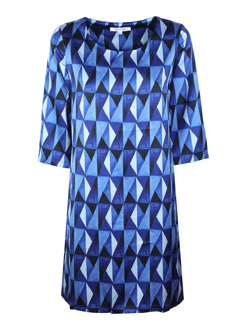 Abito donna in fantasia - blu