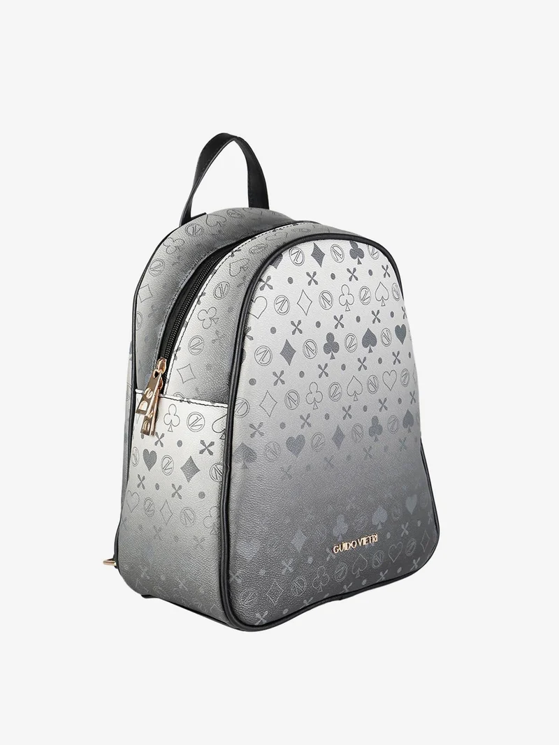Zainetto donna con stampe - nero