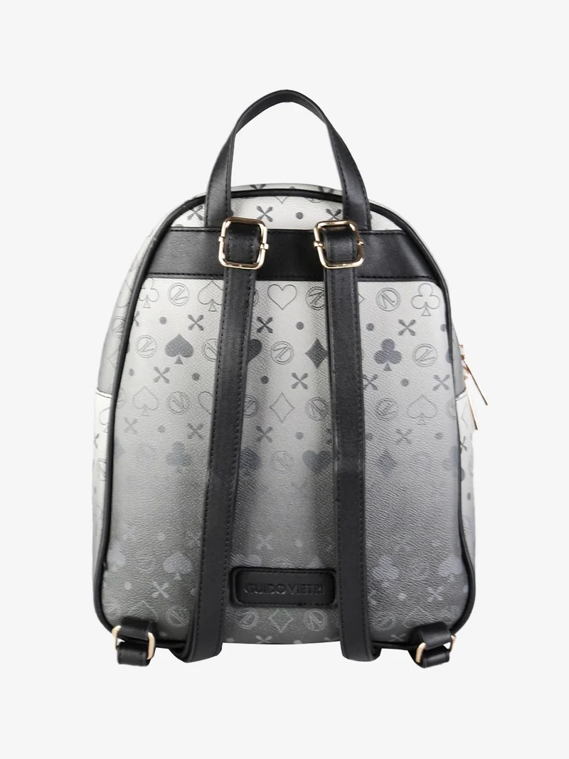 Zainetto donna con stampe - nero