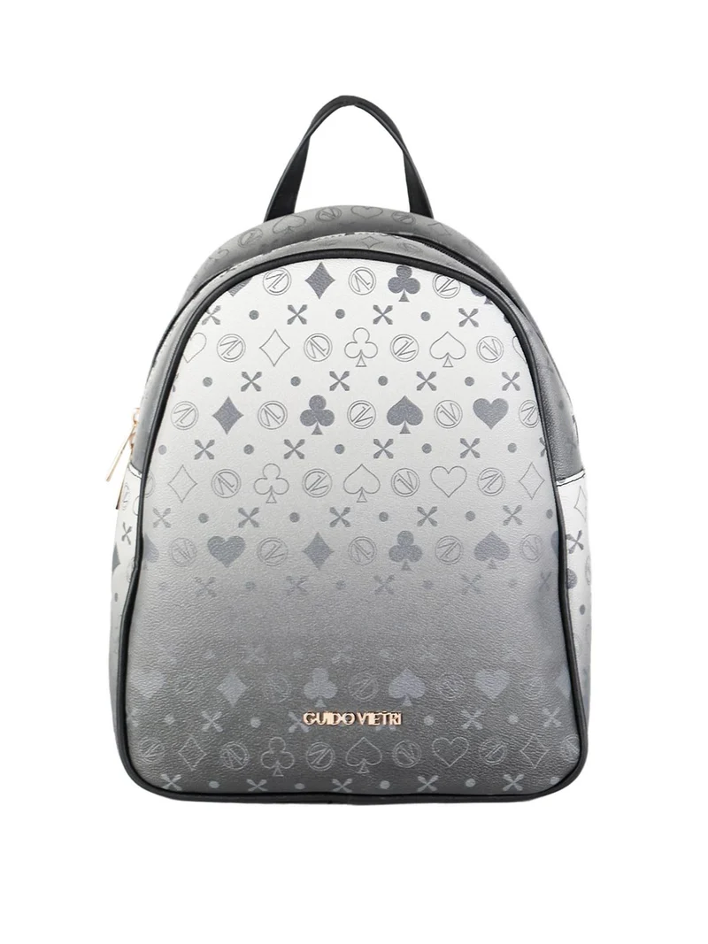 Zainetto donna con stampe - nero