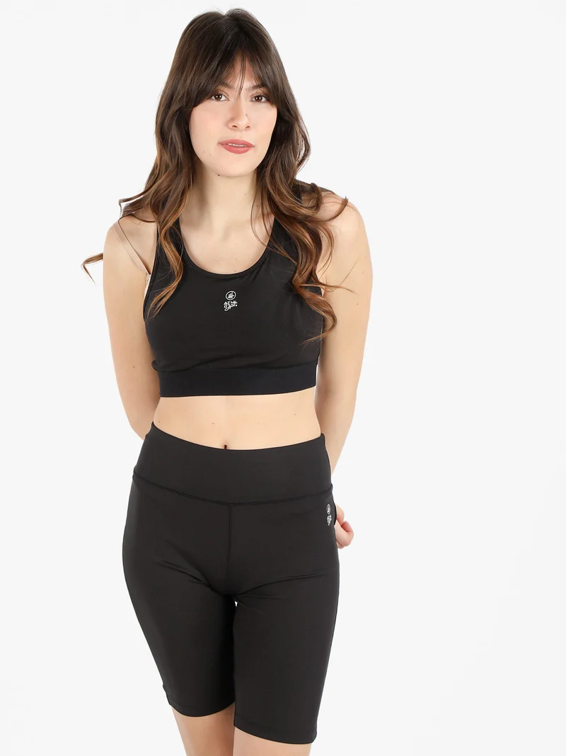 Top sportivo donna - nero