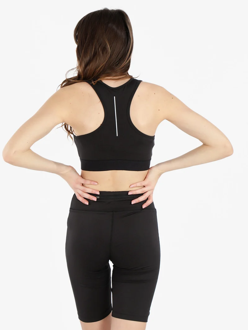 Top sportivo donna - nero