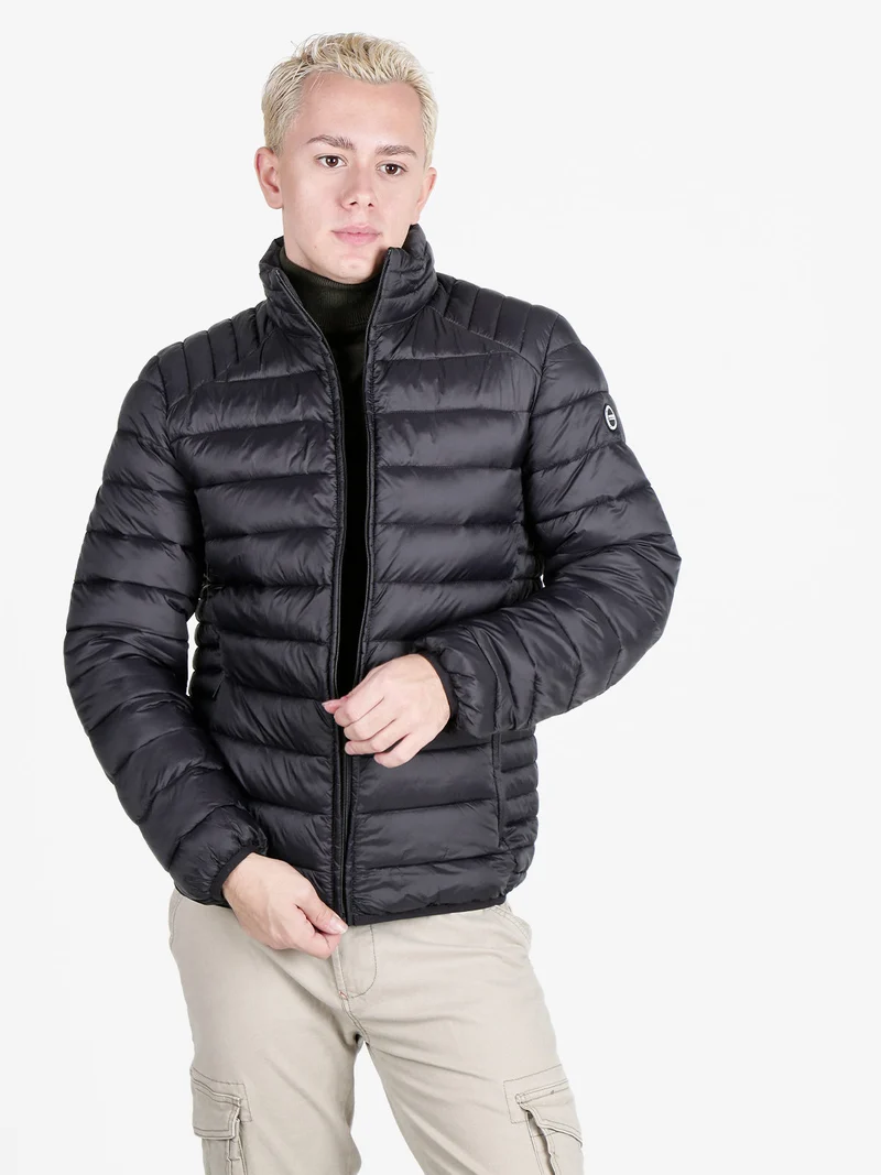 Piumino da uomo con zip - nero