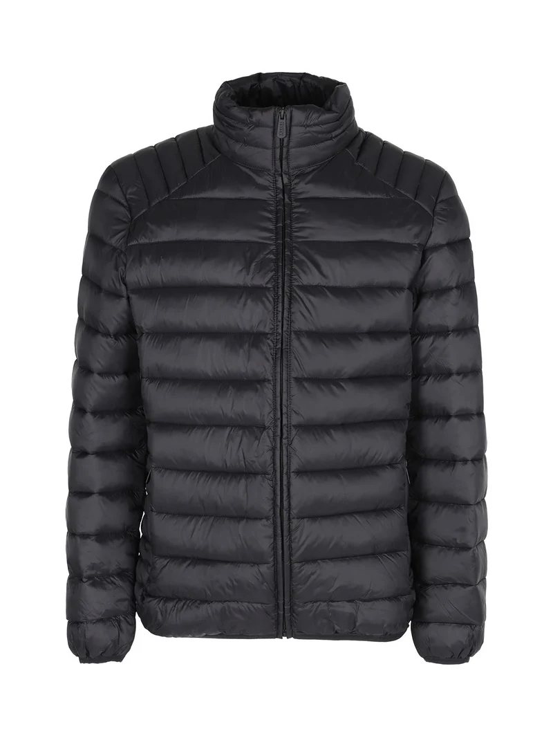 Piumino da uomo con zip - nero
