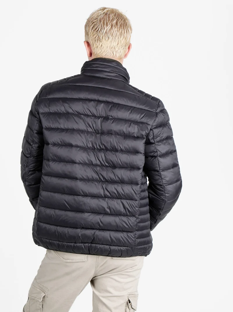 Piumino da uomo con zip - nero