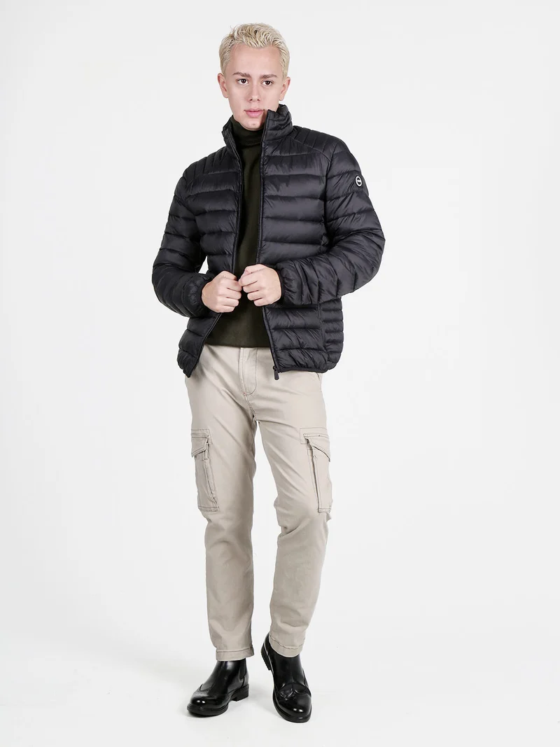 Piumino da uomo con zip - nero